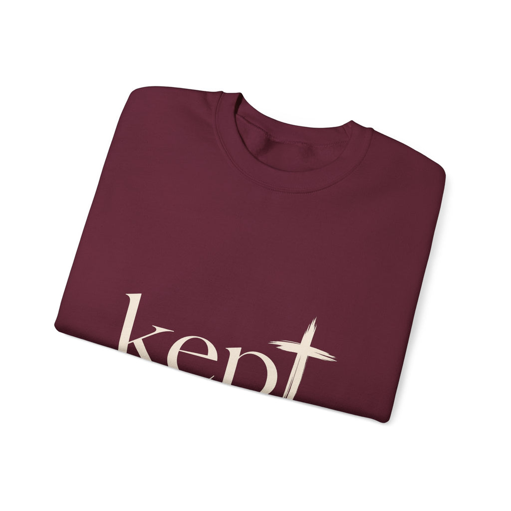Kept Sweatshirt — Christian Inspirational Crewneck (Jude 1:1)