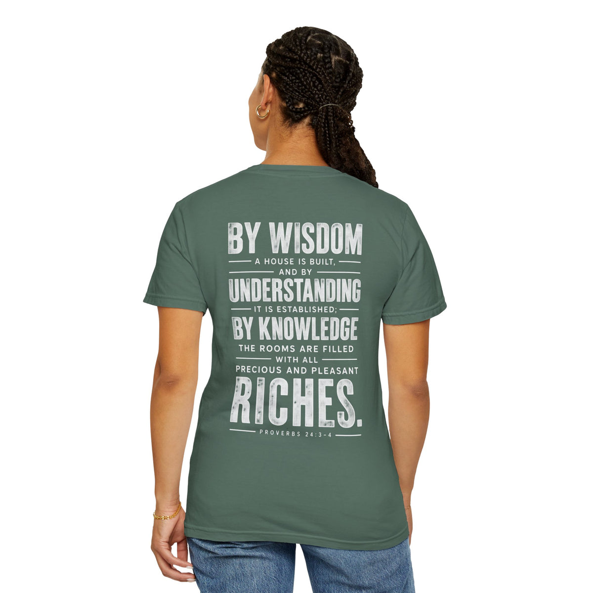 Proverbs 24:3-4 Scripture T-Shirt