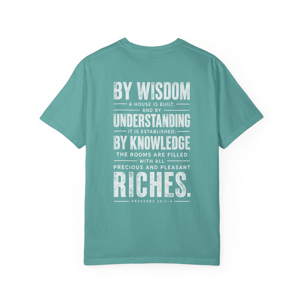 Proverbs 24:3-4 Scripture T-Shirt