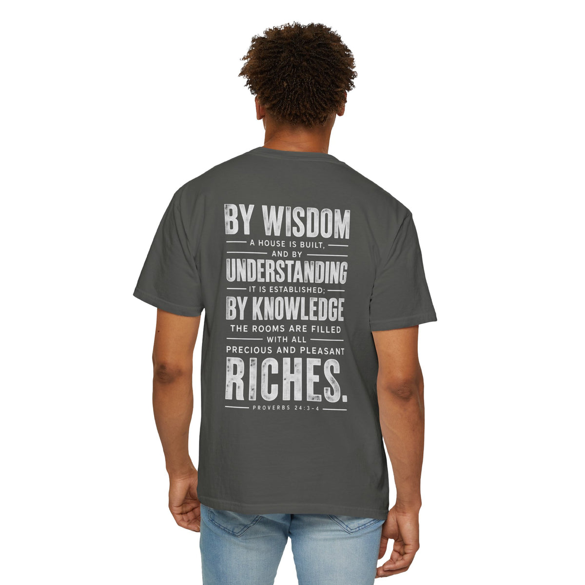 Proverbs 24:3-4 Scripture T-Shirt