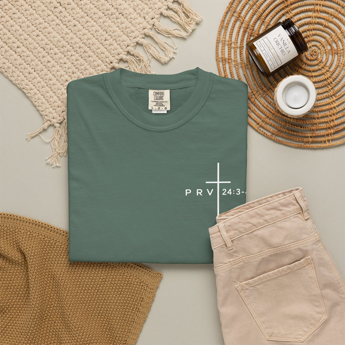 Proverbs 24:3-4 Scripture T-Shirt